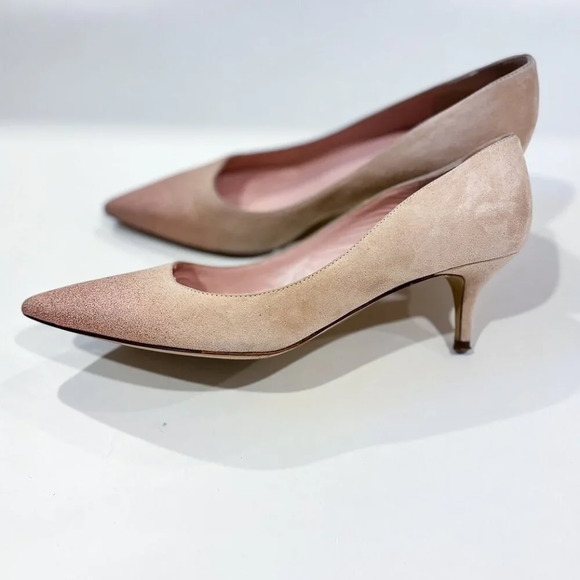 KATE SPADE Melanie pink suede heel pumps with glitter - Picture 3 of 8